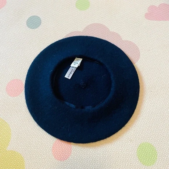 Janie & Jack Navy Blue Kids Girls Baby Toddler Beret Hat - Picture 2 of 3